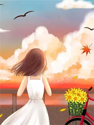 一个女人在山路上唱歌